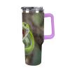 GHEPSDW 1.2 L Insulated Stainless Steel Travel Mug with Handle and Straw Lid view 1