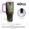 GHEPSDW 1.2 L Insulated Stainless Steel Travel Mug with Handle and Straw Lid view 2