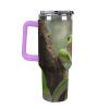 GHEPSDW 1.2 L Insulated Stainless Steel Travel Mug with Handle and Straw Lid view 3