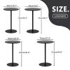ASumPio Café Table, Wall-Mounted Bar Table, Coffee Table, High Dining Table, Small Side Table, 40 x 40 x 72 cm view 2