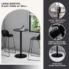 ASumPio Café Table, Wall-Mounted Bar Table, Coffee Table, High Dining Table, Small Side Table, 40 x 40 x 72 cm view 4