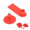 Blank Livestock Ear Tags – Handwriteable, Non-Shedding, Red, 100-Pack view 2