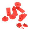 Blank Livestock Ear Tags – Handwriteable, Non-Shedding, Red, 100-Pack view 3