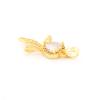 Vintageparts Bow Pendant with Cubic Zirconia Heart, 18K Gold-Tone PVD Coated view 3