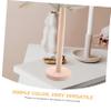 TINEASUR Wooden and Brass Paper Towel Holder for Countertops, Rustic Kitchen Roll Stand view 3