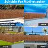 Bamboo Balcony Fence Roll, 90 x 213 cm, Outdoor Sunshade and Privacy Screen view 2