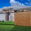 Bamboo Balcony Fence Roll, 90 x 213 cm, Outdoor Sunshade and Privacy Screen view 3