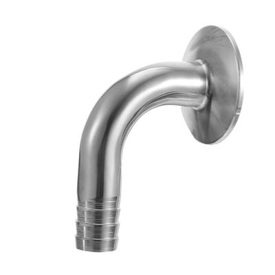 SOLUSTRE Stainless Steel Sanitary Hose Connector, Tri-Clamp 90-Degree Elbow
