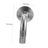 SOLUSTRE Stainless Steel Sanitary Hose Connector, Tri-Clamp 90-Degree Elbow view 2