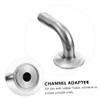 SOLUSTRE Stainless Steel Sanitary Hose Connector, Tri-Clamp 90-Degree Elbow view 3