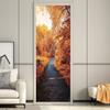 3D Forest Path Door Sticker, Removable Waterproof Vinyl Door Mural, 77 x 200 cm view 4