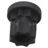 Plastic Kayak Mounting Pin with Plum Blossom Pin Hole, Black view 1