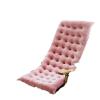 WAJJWI Thick Foldable Fall/Winter Chaise Lounge Cushion, Rocking Chair and Sun Lounger Pad for Garden, Balcony, Lounge, Sofa or Tatami Mattress, Pink, 125 x 50 x 10 cm view 1