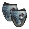 Silicone Oven Mitts, Happy Snowman Christmas Design, 2-Piece Set view 1