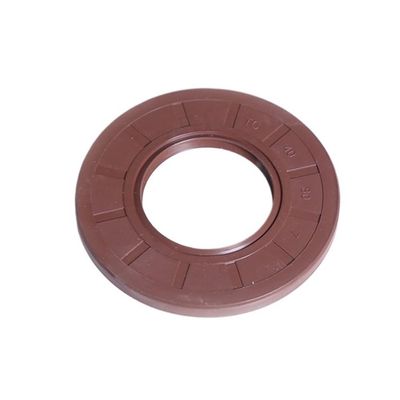 2 Brown FKM TC Frame Oil Seals, Double-Lip Bearing Seals (30 × 58 × 10 mm)