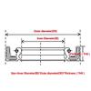 2 Brown FKM TC Frame Oil Seals, Double-Lip Bearing Seals (30 × 58 × 10 mm) view 2