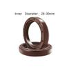 2 Brown FKM TC Frame Oil Seals, Double-Lip Bearing Seals (30 × 58 × 10 mm) view 3