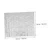 Fire-Resistant Fiberglass Grill Mat for Gas Grills and Fire Pits, Silver view 2