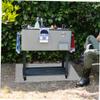 Fire-Resistant Fiberglass Grill Mat for Gas Grills and Fire Pits, Silver view 4