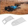 Create idea 2-Pc Stainless Steel Chassis Protection Plates for Front and Rear, Compatible with ARRMA 1/18 Typhon Grom view 2
