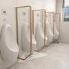 GXXINGIN Wall-Mounted Urinal Partition, Stainless Steel Privacy Screen, 40 x 120 cm view 1