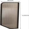 GXXINGIN Wall-Mounted Urinal Partition, Stainless Steel Privacy Screen, 40 x 120 cm view 2