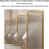 GXXINGIN Wall-Mounted Urinal Partition, Stainless Steel Privacy Screen, 40 x 120 cm view 3