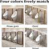 GXXINGIN Wall-Mounted Urinal Partition, Stainless Steel Privacy Screen, 40 x 120 cm view 4