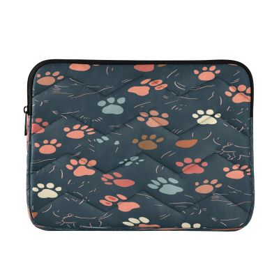 Laptop Sleeve with Cute Cat Paw Print, 15 in, Waterproof Laptop Protective Case