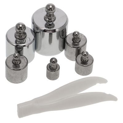 SOLUSTRE 6-Piece Steel Calibration Weight Set for Scales, Random Color