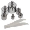 SOLUSTRE 6-Piece Steel Calibration Weight Set for Scales, Random Color view 1
