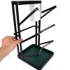 PAMINGONO 3-Tier Carbon Steel Pot Stand, Black, Space-Saving view 3