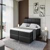 ALTDECOR ARDENI-FS Box Spring Bed with H4 Mattress, 140 x 200 cm, Black view 4