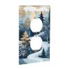 Light Switch Cover, Winter Tree Decorative Outlet Wall Plates for Bedroom, Bathroom, Kitchen, Duplex view 2