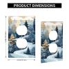 Light Switch Cover, Winter Tree Decorative Outlet Wall Plates for Bedroom, Bathroom, Kitchen, Duplex view 4