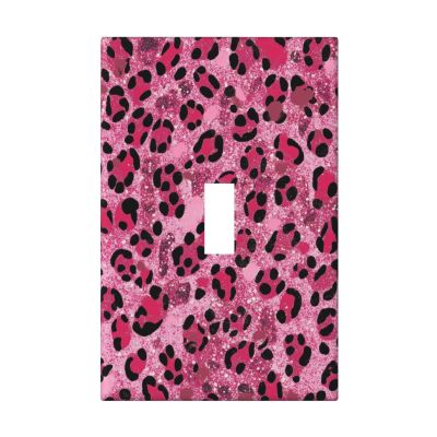 Decorative Leopard-Pattern Light Switch Plate