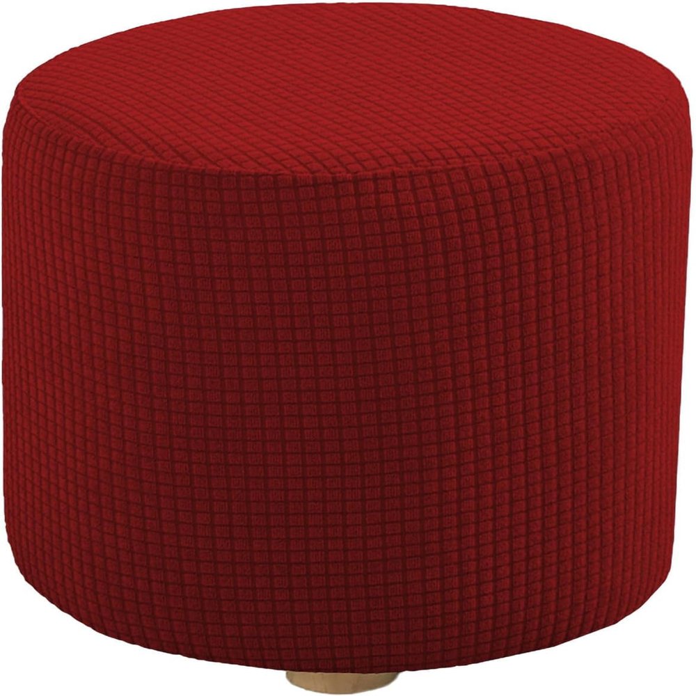 SDNAM Round Ottoman Slipcover for 40/45/50 cm Stools, #24, W33 x H33 cm