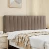 LZTET Bed Headboard Cover, Stretch Velvet, Coffee, 150 × 60 × 3 cm view 1
