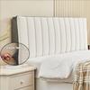 LZTET Bed Headboard Cover, Stretch Velvet, Coffee, 150 × 60 × 3 cm view 3