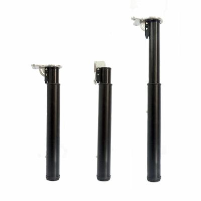 Adjustable Steel Telescoping Furniture Leg, 90 cm, Black