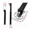 Adjustable Steel Telescoping Furniture Leg, 90 cm, Black view 3