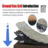 Foldable Ground Protection Grid for Landscaping, Gravel and Pavers, 816 kg Load Capacity, 5.1 cm High, 4 x 10 m view 3