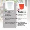 Transparent Square Orchid Pots, Set of 5, Breathable PP, 12 x 11 x 11.4 cm view 3