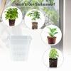 Transparent Square Orchid Pots, Set of 5, Breathable PP, 12 x 11 x 11.4 cm view 4