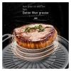AHUFGN Cast Iron Griddle Frying Pan, Large Oval Nonstick Grill Plate, Multifunctional Grill Tray (14.96-inch Large) view 3