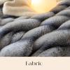 Generic Reversible Plush Throw Blanket for Couch, Soft Cozy Fuzzy Blanket, Lightweight Comfortable Bedding (Style B, 160 x 200 cm) view 2