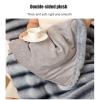 Generic Reversible Plush Throw Blanket for Couch, Soft Cozy Fuzzy Blanket, Lightweight Comfortable Bedding (Style B, 160 x 200 cm) view 3