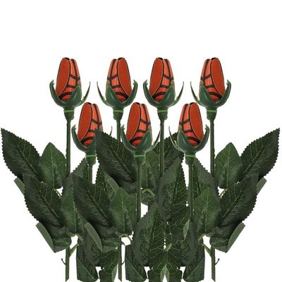 Qerwsdty Softball Rose, Sports Leather Rose, Handmade Artificial Flower