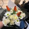 Qerwsdty Softball Rose, Sports Leather Rose, Handmade Artificial Flower view 4