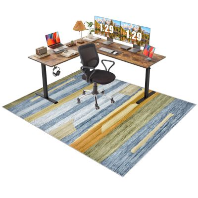 Desk Chair Mat, Floor Protector for Hard Floors and Carpets, 130 x 150 cm